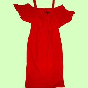 Red Mini LONDON FOGGY dress, formal, party size 14